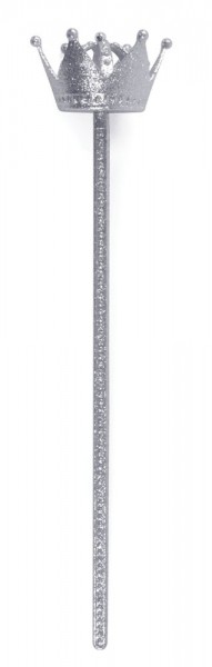 Silber Glitzerndes Kronen Zepter