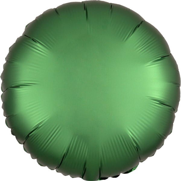Edler Satin Folienballon smaragdgrün 43cm