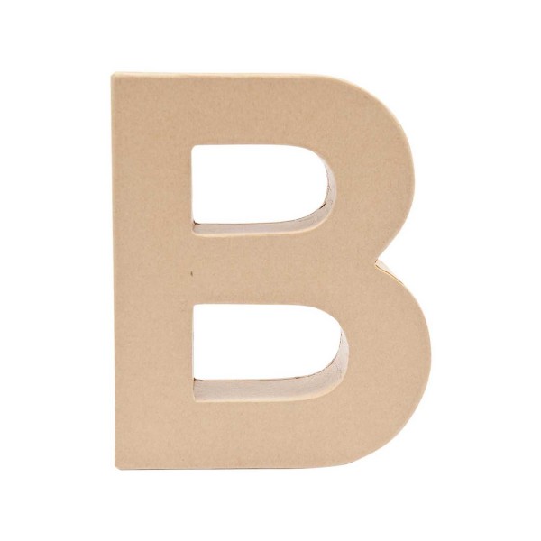 Buchstabe B aus Pappmaché 17,5cm