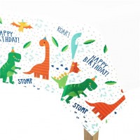 Dino-Party Geburtstags-Tischdecke 260cm