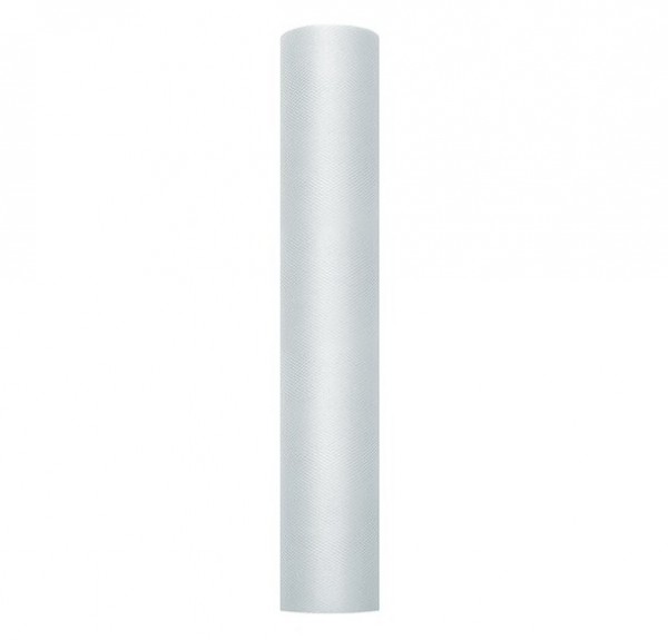 Grauer Tüll auf Rolle 30cm x 9m 2