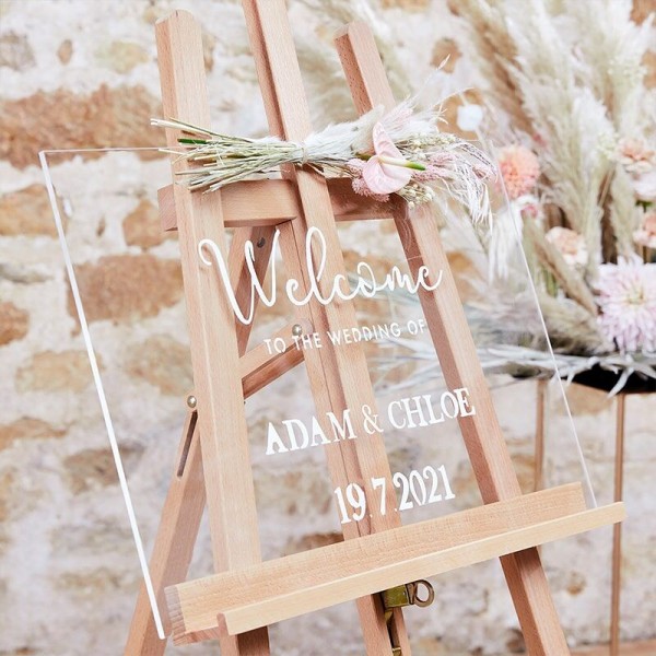 Country Wedding DIY Acryl Schild