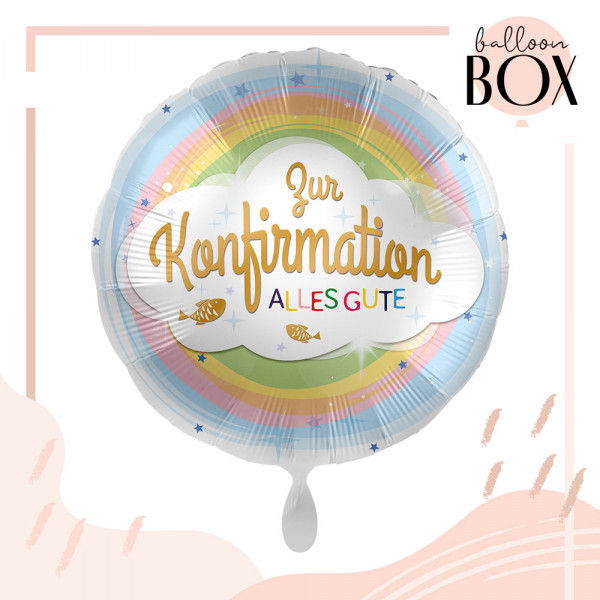 Balloha Geschenkbox DIY Konfirmation pastell XL