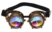 Steampunk Brille mit Prisma Gläsern