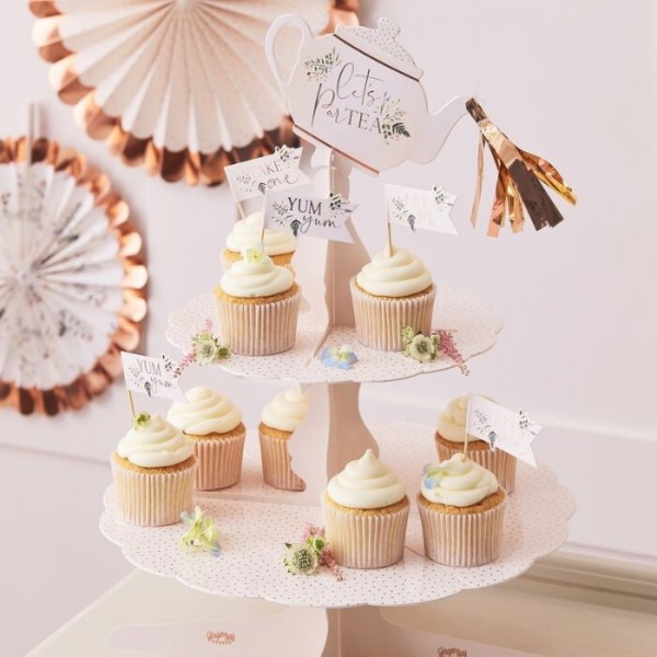 Birthday Teaparty Cupcake Ständer