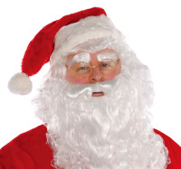 Goldene Weihnachtsmann Brille