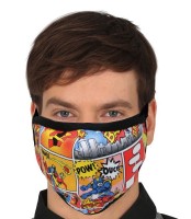 Mund Nasen Maske Comic