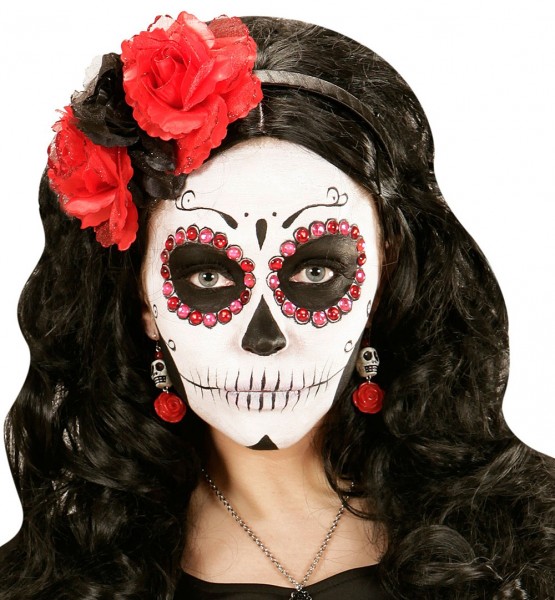 Tag Der Toten Ohrringe Rosy