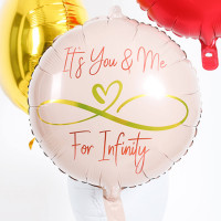 Vorschau: Its you and me for infinity Folienballon 45cm