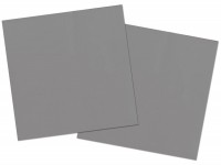 20 Servietten Cleo silber 33 x 33cm
