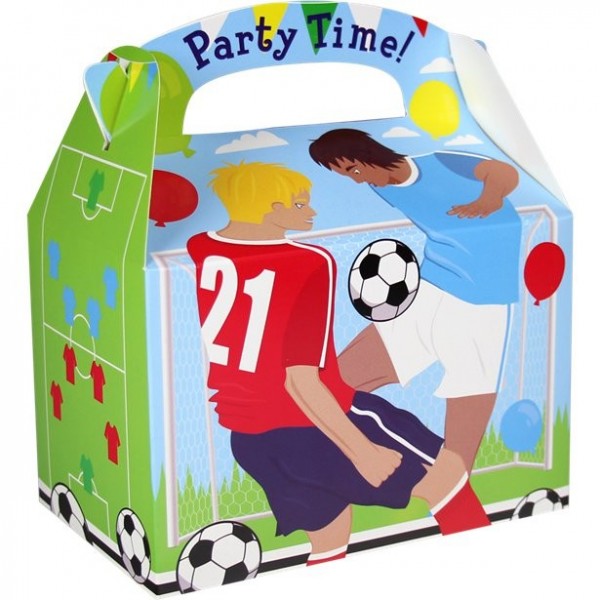 Fußballparty Geschenkbox rechteckig 15cm