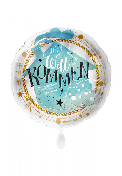 Willkommen Folienballon 43cm