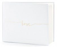 Gästebuch Love gold 24 x 18,5cm