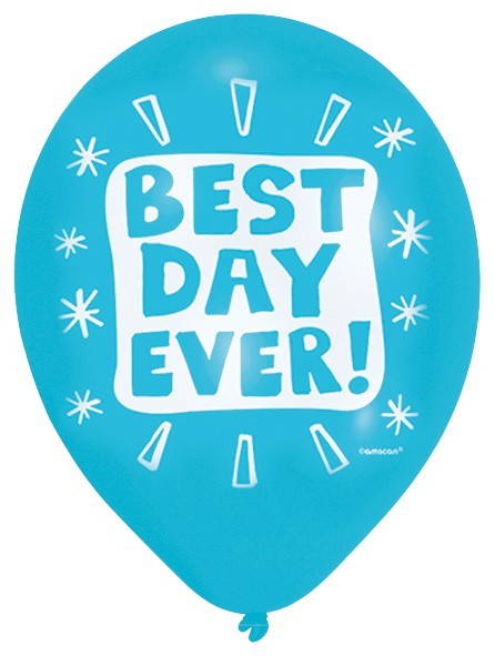 6 Beautiful Day Luftballons 27,5 cm 3