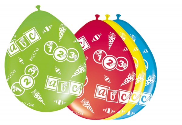 8 Schulstart Luftballons 30cm