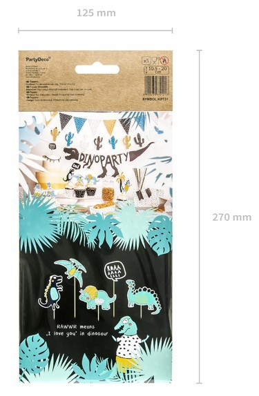 Dino Island Tortendeko 5-teilig 7