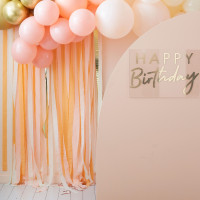 Vorschau: DIY Sweet Peach Fotokulissen Deko Set