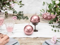 6 Kugelkerzen Torino roségold 8cm