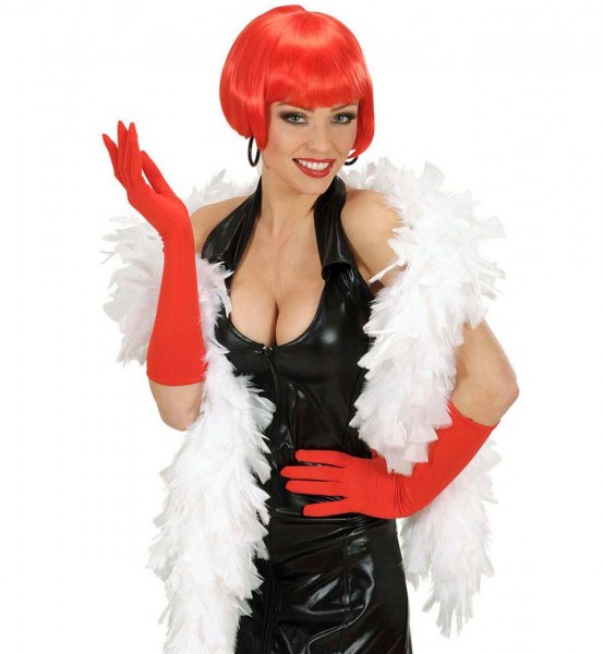 Elegante Rote Handschuhe 37cm 3