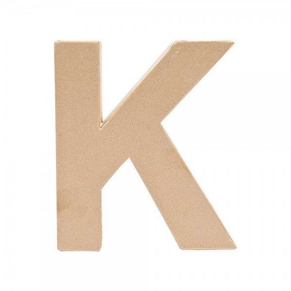 Buchstabe K aus Pappmaché 17,5cm
