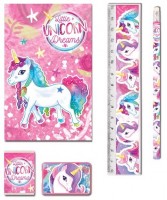 5-teiliges Einhorn Schreibwaren-Set