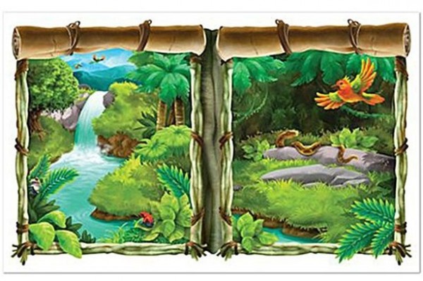 One day in paradise Wandposter 96,5cm x 1,57m