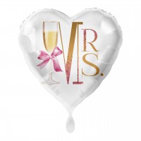 Mrs. Herz Folienballon 43cm