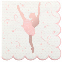 20 Ballerina Servietten Arabesque 25cm