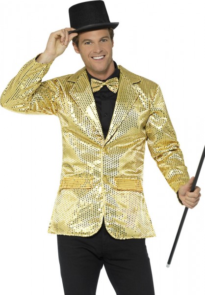 Pailletten Jackett In Gold