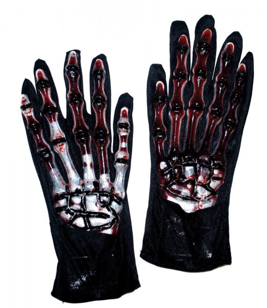 Blutige Skelett Handschuhe