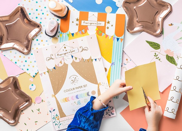 A4 Bastelpapier Set 34-teilig 2