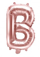 Folienballon B roségold 35cm