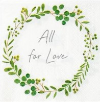 16 All for love Servietten 25cm