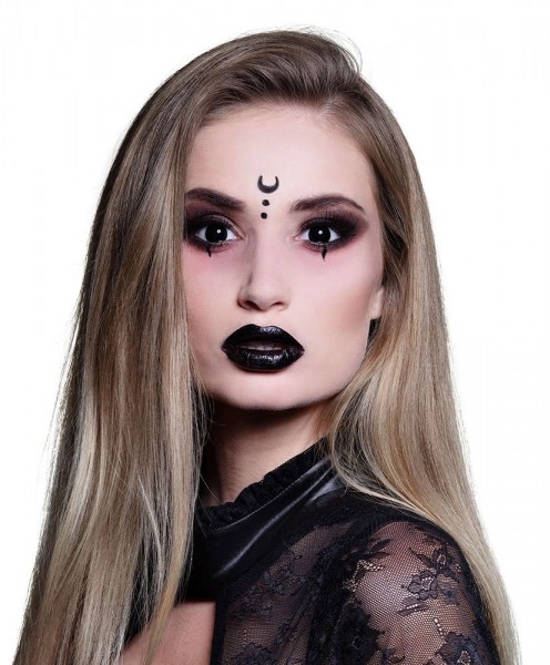 Schwarze Halloween 3-Monatskontaktlinse