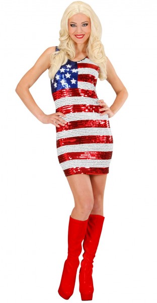 Funkelndes Miss USA Paillettenkleid 3