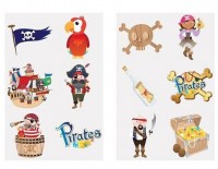 1 Bogen Piratenparty Tattoos