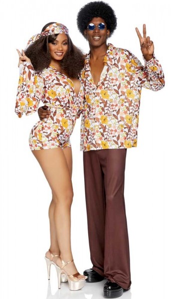 Flower Power Boogie Girl Damenkostüm