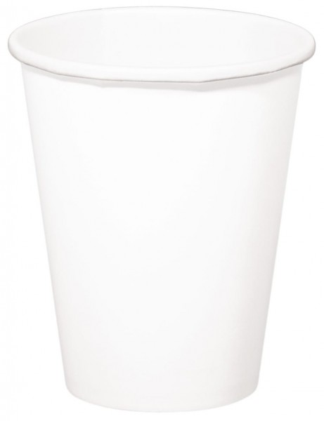 8 Becher Cleo weiß 350ml