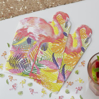 20 Flamingo Beach Servietten 33cm