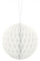 Wabenball Lumina weiß 10cm