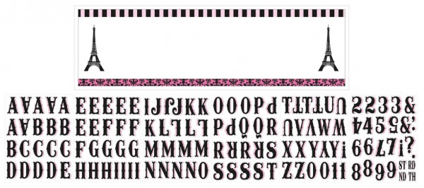 Tag in Paris Banner personalisierbar