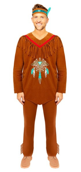 Indianer Herrenkostüm Blue Bird