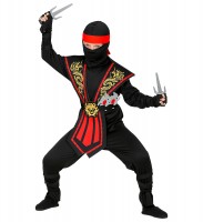 Vorschau: Rotes Ninja Kostüm Hachiko für Kinder