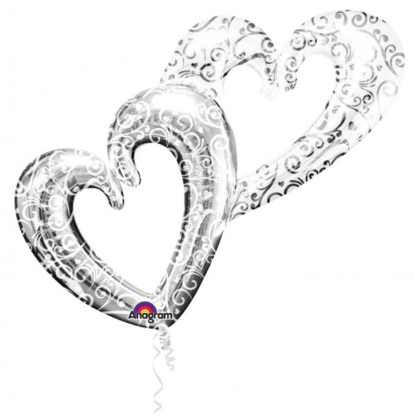 Ewige Liebe Herzballons 1,34m x 91cm