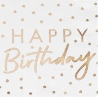 16 Brilliant Birthday Servietten 33cm