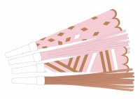 8 Tröten Flitter roségold