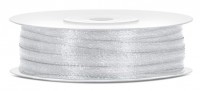 50m Satin Geschenkband silber 3mm breit
