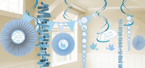 Gottes Segen Kommunion Partyset blau