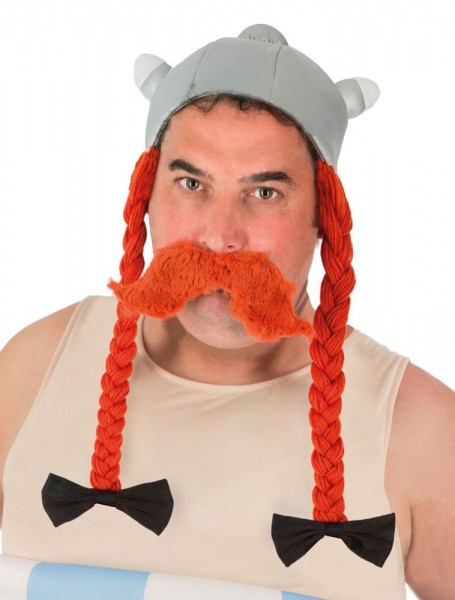 Obelix Gallier Helm Mit Zöpfen