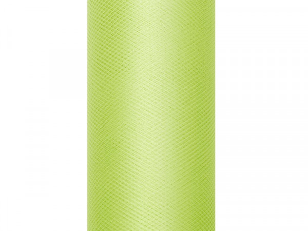 Tüll Stoff Luna hellgrün 9m x 15cm